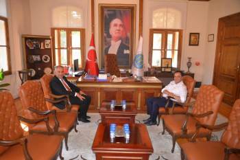 Başkan Yaman Ve Başkan Şahin Bir Araya Geldi
