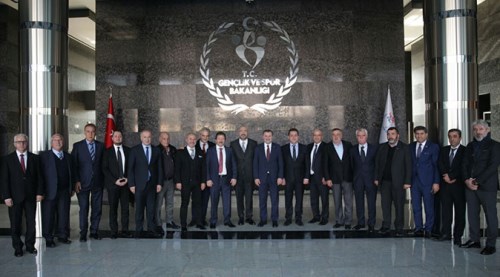 Başkanlar bakanı ziyaret etti