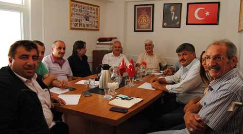 Başkanlar esnafın sorunları için toplandı