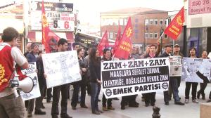 Eskişehir'de zam protestosu 