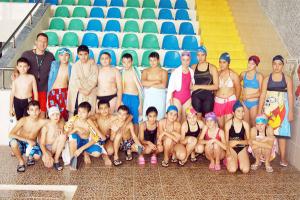 Havuzda neşeli dakikalar