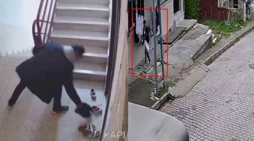 Bayram arifesinde torbaya ayakkabıları böyle doldurdu 