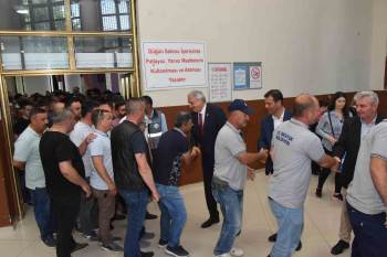 Bayram Dönüşü Personeliyle Bayramlaştı
