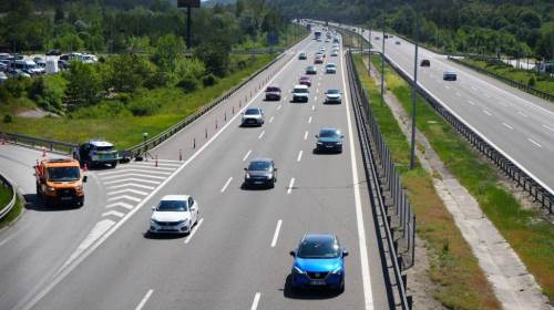 Bayram tatili dönüşü Bolu’da trafik hareketliliği sürüyor