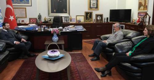 BEBKA'dan Sabri Bayram, Yılmaz Büyükerşen ile görüştü