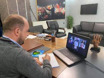 Belediye Başkanları İle Telekonferans Sistemiyle Görüştü
