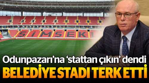 Belediye bu sabah stadı terk etti!