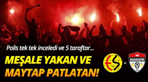 Beş taraftar hakkında yasal işlem yapıldı