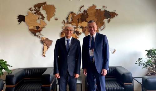 Beykoz Üniversitesi Rektörü Durman, ESTÜ Rektörü Özcan'ı ziyaret etti