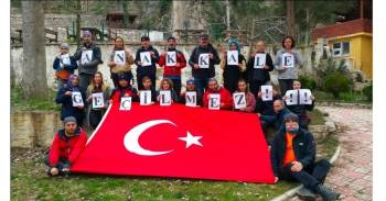 Bidos’Dan Şehitler İçin 14 Kilometrelik Yürüyüş
