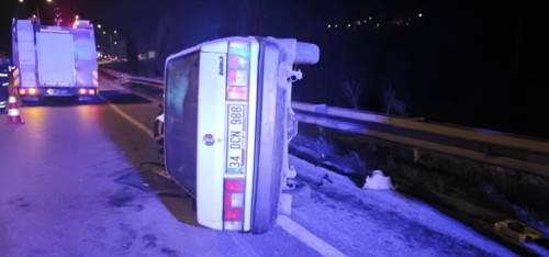Bilecik-Eskişehir yolunda faciadan dönüldü