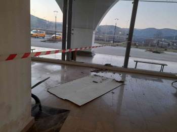 Bilecik Şehirlerarası Otobüs Terminalinin Alçı Tavanı Çöktü
