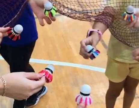 Bilecik'te badminton eğitimi renkli anahtarlıklarla taçlandı