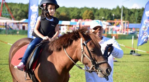 Bilecik'te çocuklar Pony Midilli atları ile buluştu
