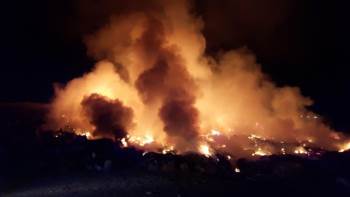 Bilecik’Te Çöplük Yangını
