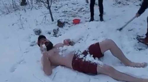 Bilecik'te eksi 15 derecede akıllara durgunluk veren görüntü!