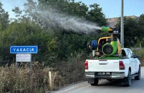 Bilecik'te haşerelere karşı köy köy ilaçlama