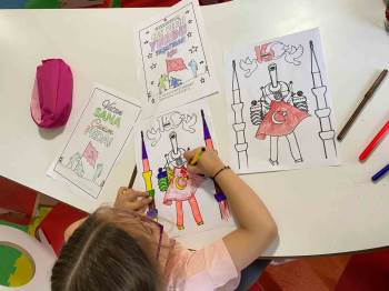 Bilecik’Te Miniklerden ’15 Temmuz’ Konulu Resim Çalışması
