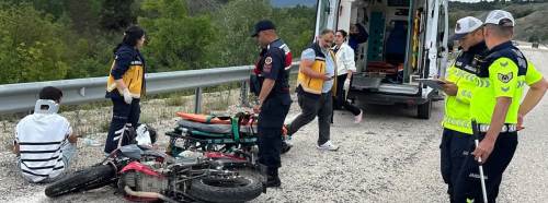 Bilecik'te motosiklet kazası: 1 yaralı