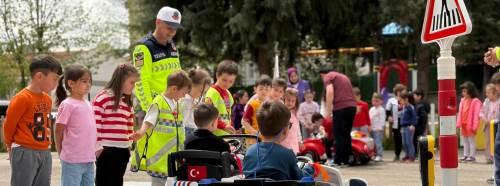 Bilecik'te öğrencilere trafik eğitimi
