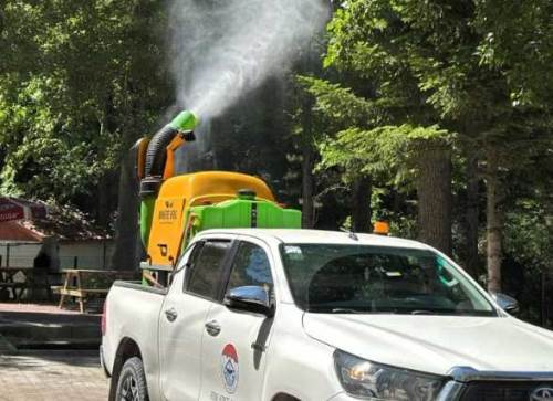 Bilecik'te piknik alanlarında ilaçlama çalışması