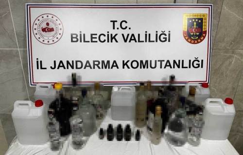Bilecik’te sahte ve kaçak alkol operasyonu