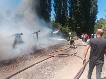 Bilecik’Te Samanlık Yangını
