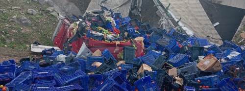 Bilecik’te sebze yüklü tır kontrolden çıktı: Sürücü yaralı