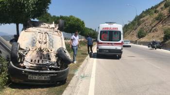Bilecik’Te Takla Atan Aracın Sürücüsü Yaralandı
