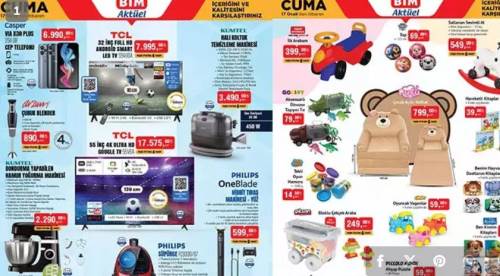  BİM 14-17 Ocak aktüel kataloğunda bu hafta hangi ürünler var? Hamur Karma Makinesi, Buhar Kazanlı Ütü, Çocuk Açılır Koltuk, Su Arıtma Cihazı, Hava Temizleyici, Tam Otomatik Kahve Makinesi...