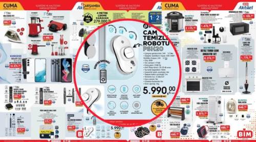 BİM 25 Ekim Afişi'ne Temizlik Severler Bayılacak!: BİM'e bu hafta cam temizleme robotu, trambolin, çekme karavan geliyor!
