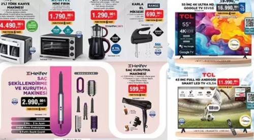  BİM 4-5-7 Şubat aktüel katalogları: BİM'e oyuncu bilgisayarı, beyaz eşya, çift yönlü ısıtıcı, Türk kahvesi makinesi, saç şekillendirici geliyor!