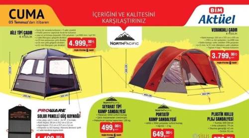 BİM aktüel indirimleri 5 Temmuz 2024:  BİM markete bu hafta ATV, çadır, Fakir çaycı, tost makinesi, taşınabilir soğutucu, Tefal tava geliyor!