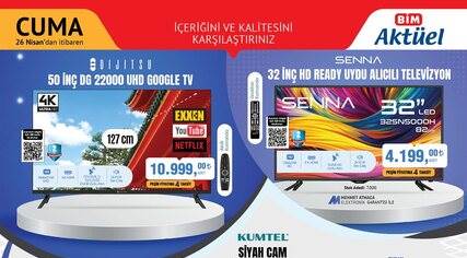 BİM'de bu hafta neler var? İşte 26 Nisan 2024 BİM aktüel kataloğu -Akıllı Robot Süpürge, Elektrikli Süpürge Cyclone BİM'de...