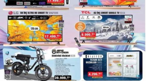 BİM'e Çocuk Bisikletleri, Elektrikli Bisiklet, Rookie Scooter Geliyor! İşte 19 Nisan Cuma Bim Kataloğu