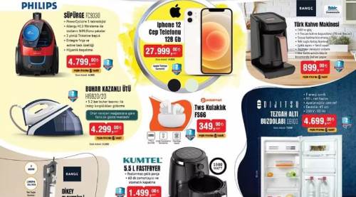 BİM'e Türk Kahvesi Makinesi, Dikey Süpürge, Çaycı ve iPhone Geliyor! 24 Mayıs 2024 BİM Aktüel Ürünler İndirim Kataloğu