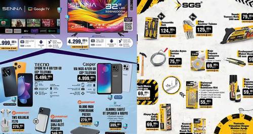 BİM'e Ultra HD Google TV, Casper akıllı telefon, Magsafe şarj aleti ve matkap geliyor: 8 Mart 2024 BİM aktüel ürünler indirim kataloğu