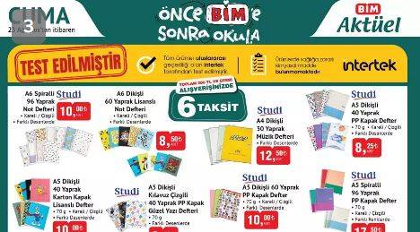 BİM KIRTASİYE ÜRÜNLERİ SATIŞTA! Bu hafta BİM'e kırtasiye ürünleri geliyor! 23 Ağustos aktüel kataloğu satışta mı?