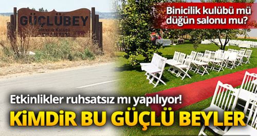 Binicilik kulübü mü düğün salonu mu?