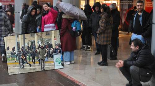 Bir anda başladı, Eskişehirliler böyle kaçtı