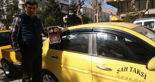 BİR DESTEK DE TAKSİCİLERDEN
