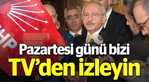 Bizi pazartesi televizyonlarda izleyin