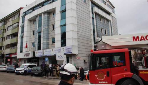 Bolu'da özel hastanede yangın paniği!