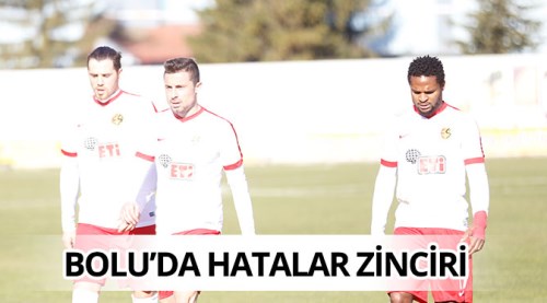 Bolu maçında hatalar zinciri