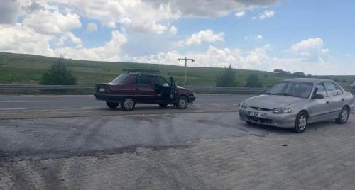 Bolvadin'de trafik kazası: 1 yaralı