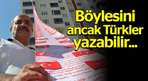 Böylesini ancak Türkler yazar