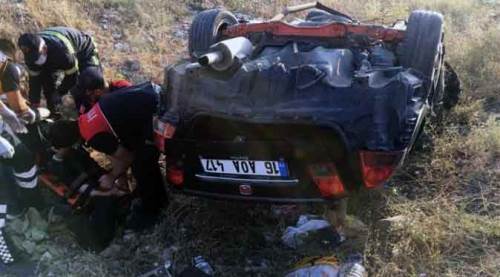 Bozüyük'te feci kaza: Taklalar attı!