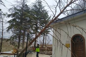 Bozüyük’Te Fırtına Hasara Yol Açtı
