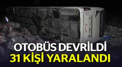 Bozüyük'te otobüs devrildi: 31 yaralı