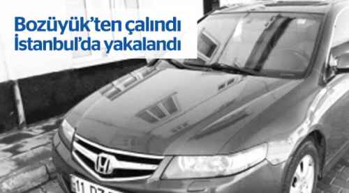 Bozüyük’ten çalındı İstanbul’da bulundu